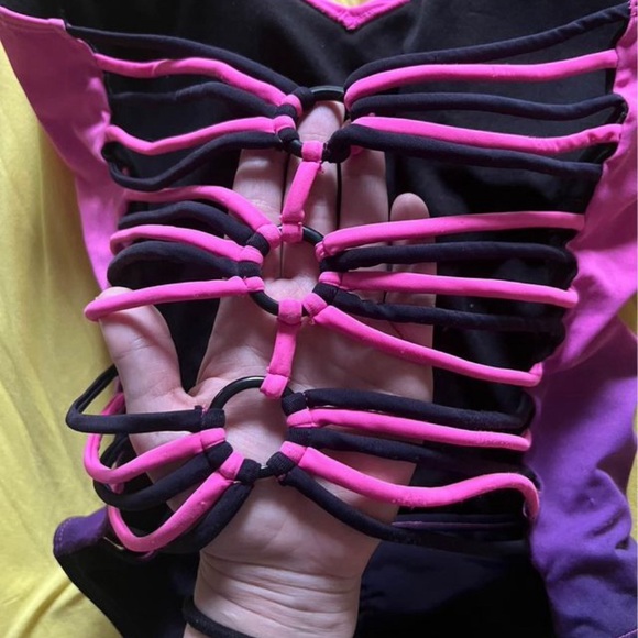 Hot Topic Sugar Skull One Piece Swimsuit XL - Picture 3 of 5